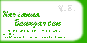 marianna baumgarten business card